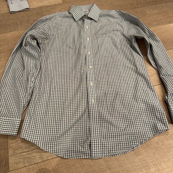 BROOKS BROTHERS MENS REGENT LONG SLEEVE BUTTON SHIRT 15 1/2 -35 NON IRON - Picture 2 of 8